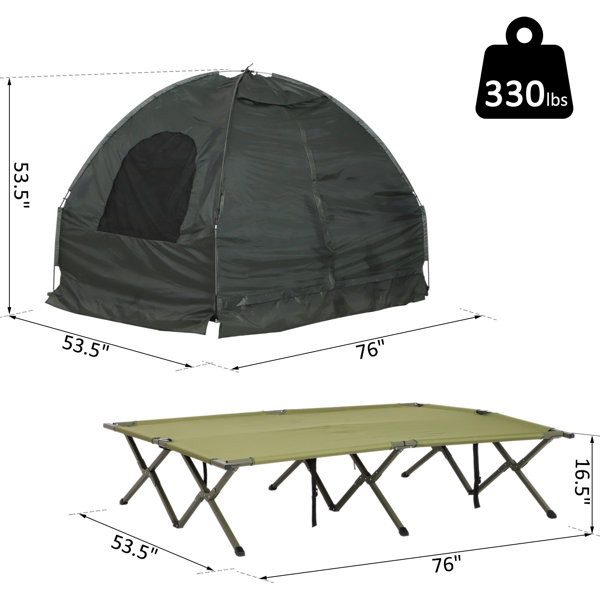 Compact pop up portable folding outdoor cot sale